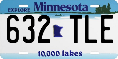 MN license plate 632TLE