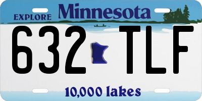 MN license plate 632TLF