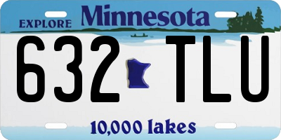 MN license plate 632TLU