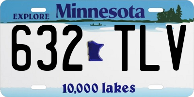 MN license plate 632TLV