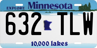 MN license plate 632TLW