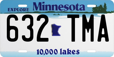 MN license plate 632TMA
