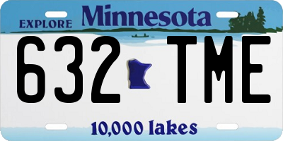 MN license plate 632TME