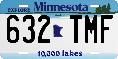 MN license plate 632TMF