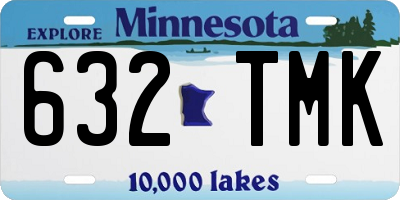 MN license plate 632TMK