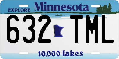 MN license plate 632TML