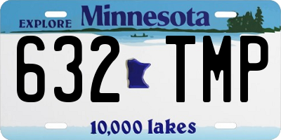 MN license plate 632TMP