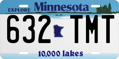 MN license plate 632TMT