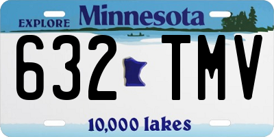 MN license plate 632TMV