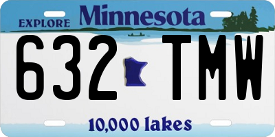 MN license plate 632TMW