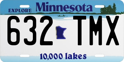 MN license plate 632TMX