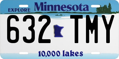 MN license plate 632TMY