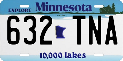 MN license plate 632TNA