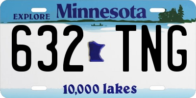 MN license plate 632TNG