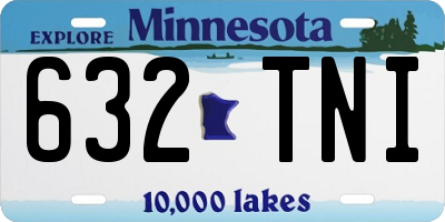 MN license plate 632TNI