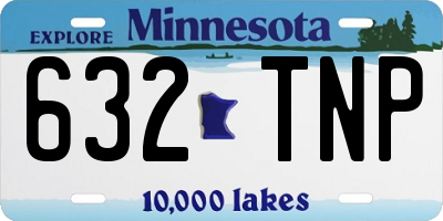 MN license plate 632TNP