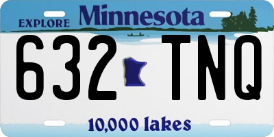 MN license plate 632TNQ