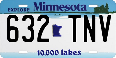 MN license plate 632TNV