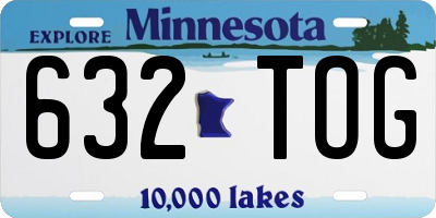 MN license plate 632TOG