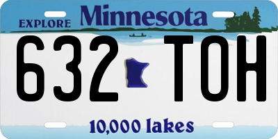 MN license plate 632TOH