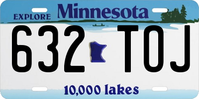 MN license plate 632TOJ