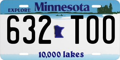 MN license plate 632TOO