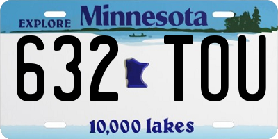 MN license plate 632TOU