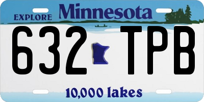 MN license plate 632TPB