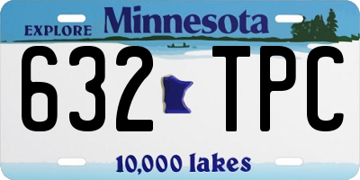 MN license plate 632TPC