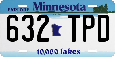 MN license plate 632TPD