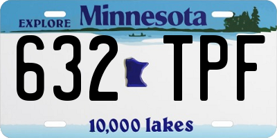 MN license plate 632TPF