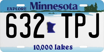 MN license plate 632TPJ
