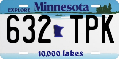 MN license plate 632TPK