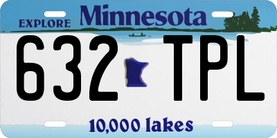 MN license plate 632TPL