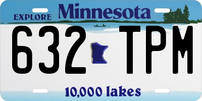 MN license plate 632TPM