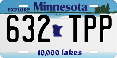 MN license plate 632TPP