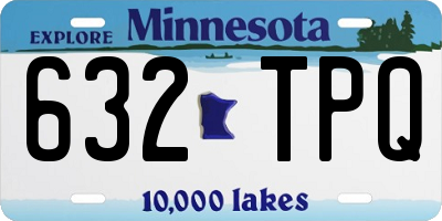 MN license plate 632TPQ