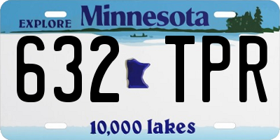 MN license plate 632TPR