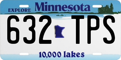 MN license plate 632TPS