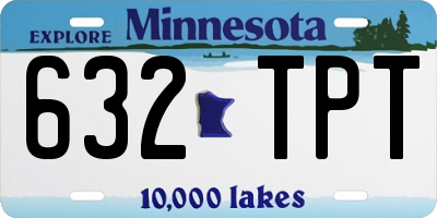MN license plate 632TPT