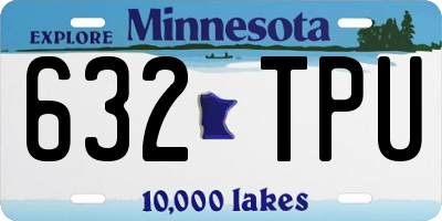 MN license plate 632TPU