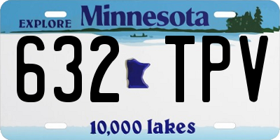 MN license plate 632TPV