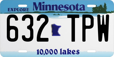 MN license plate 632TPW