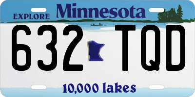 MN license plate 632TQD
