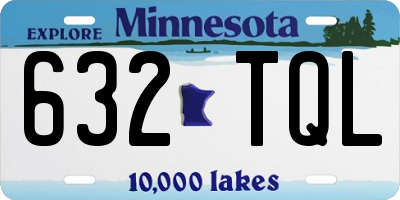 MN license plate 632TQL