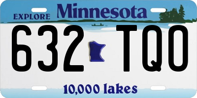 MN license plate 632TQO