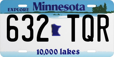 MN license plate 632TQR