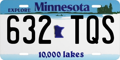 MN license plate 632TQS