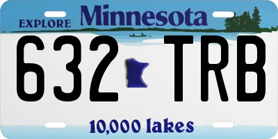 MN license plate 632TRB