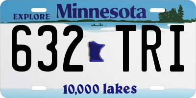 MN license plate 632TRI